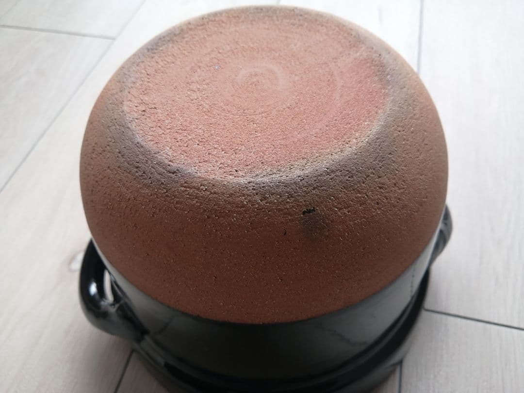 無印良品　レンジで温め直せる　萬古焼　ごはん鍋