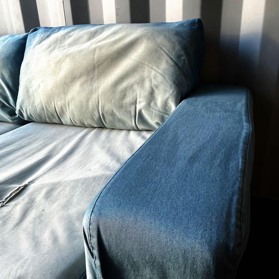 取付無料！ジャーナルスタンダードファニチャー フランクリン デニムローソファ✨