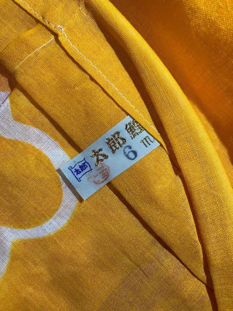 希少　太郎鯉 木綿 鯉のぼり 赤/黄 6m　新品未使用 昭和レトロ#3