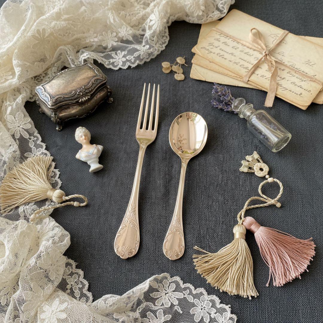 Christofle クリストフル マルリー フォーク コンソメスプーン セット