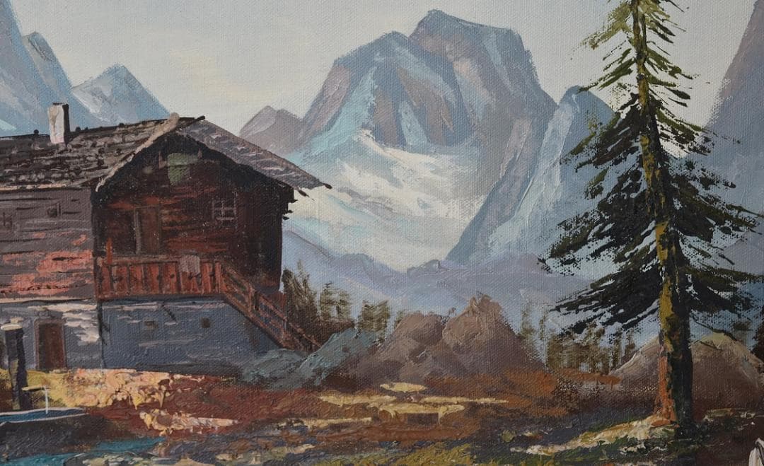 20世紀日本の画家＊創元会会長・日展評議員　工藤和夫　筆　油彩画