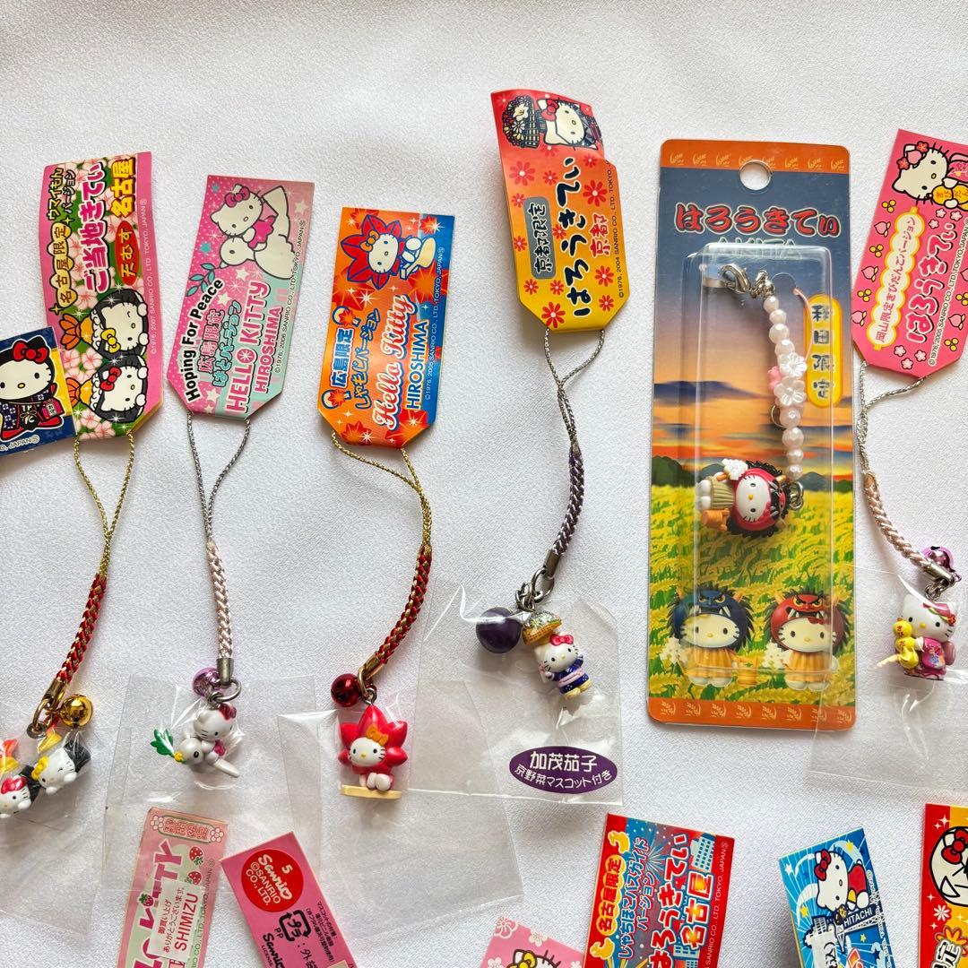 レア】ハローキティご当地ストラップ 根付け 21個セット - メルカリ