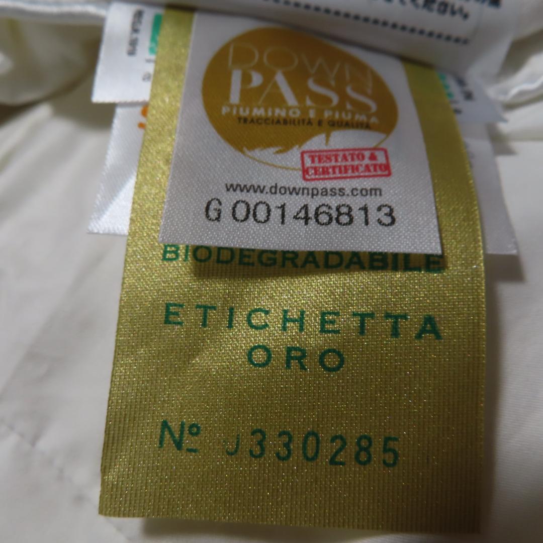 羽毛布団　イタリア産ホワイトグース羽毛90％　新品未使用