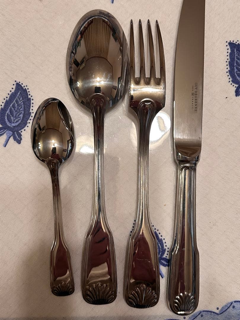 ドグレーヌGuy Degrenne カトラリー48セット+レードルフランス製