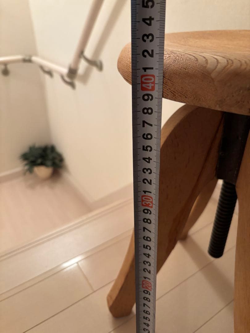 アンティーク　古道具　スツール 高さ調整可能