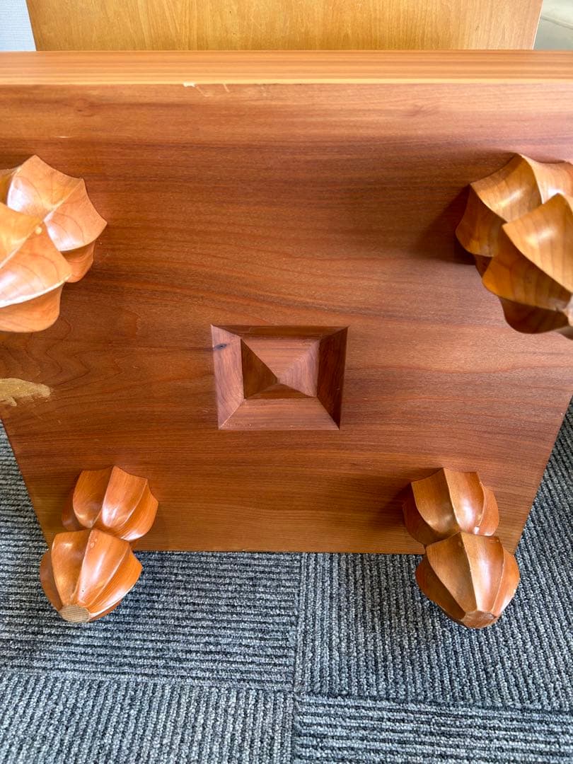 脚付き囲碁盤 碁石 碁笥 へそ付き囲碁盤　碁石セット