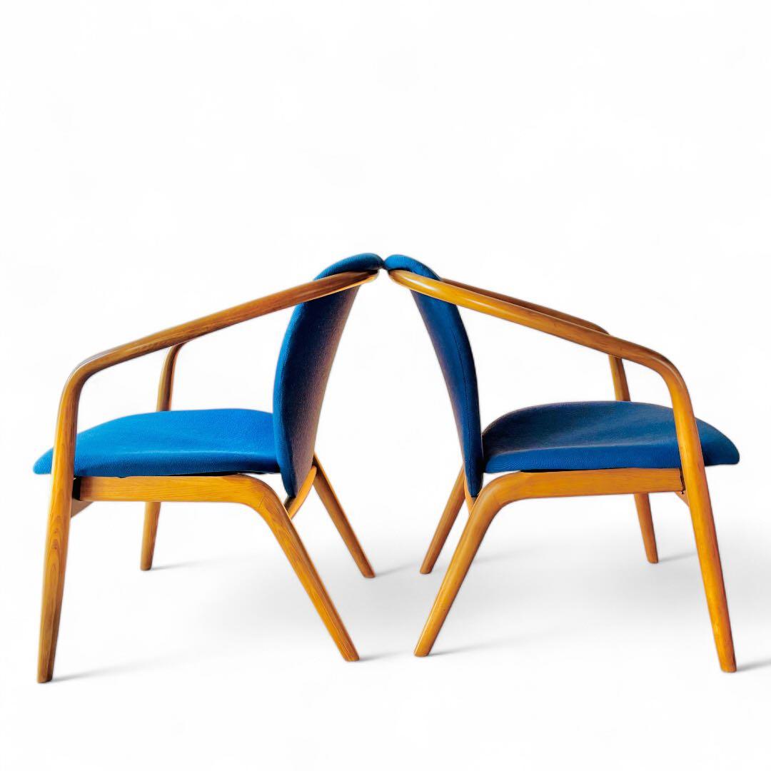 廃盤・メンテ済】飛騨産業 キツツキ マッターホルン アームチェア｜張