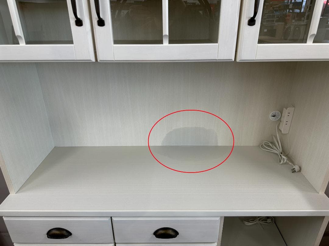 ニトリ　食器棚　キッチンボード　ミランダ2　120WH　ホワイト