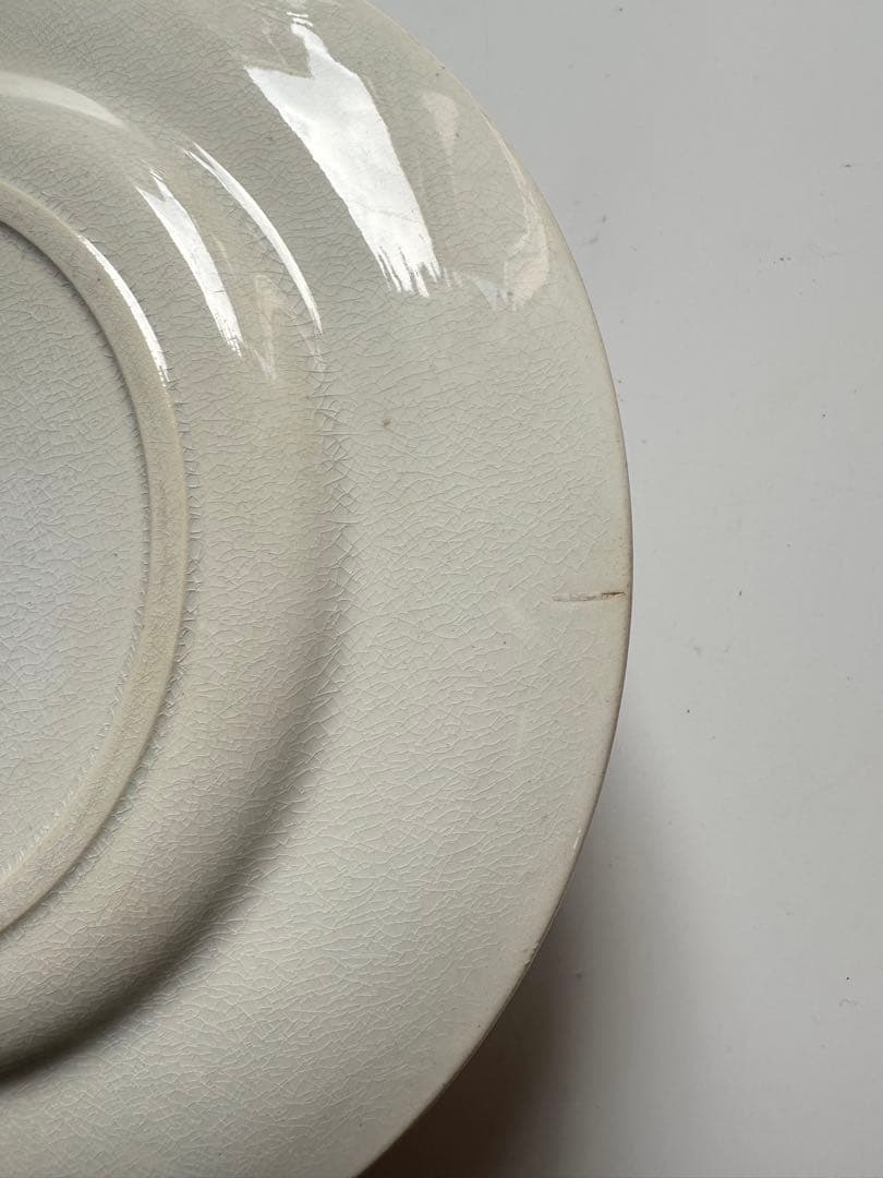 クレイユモントロー　フランス　アンティークプレート　皿　ヴィンテージ　ブロカント