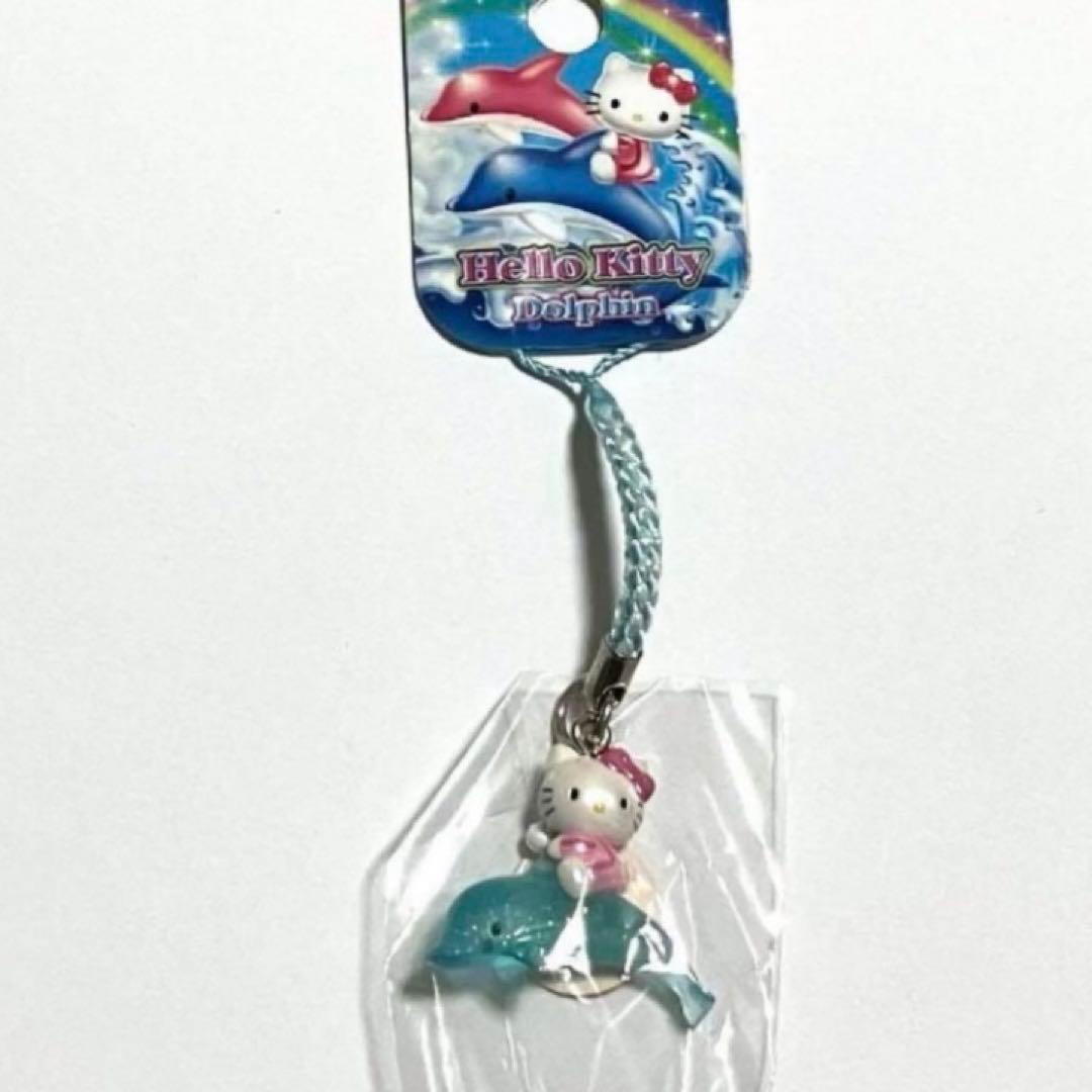 未使用】ハローキティ オーロラねつけ 根付け ドルフィン イルカ
