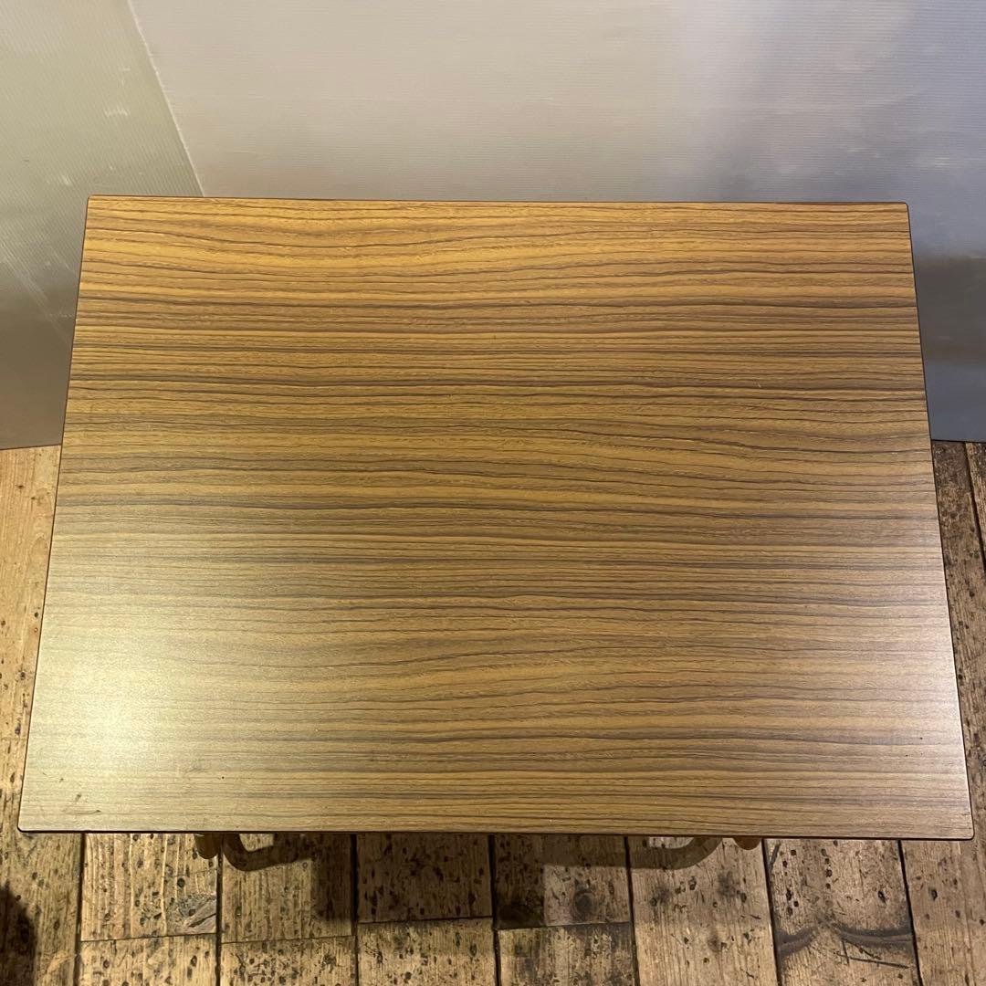 サイドテーブル　机　ラタン　古民具　年代物　和風　昭和レトロ　インテリア　家具