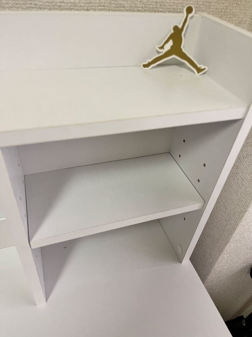 ニトリ ホワイト 学習机 上部棚付き コンパクト キッズ