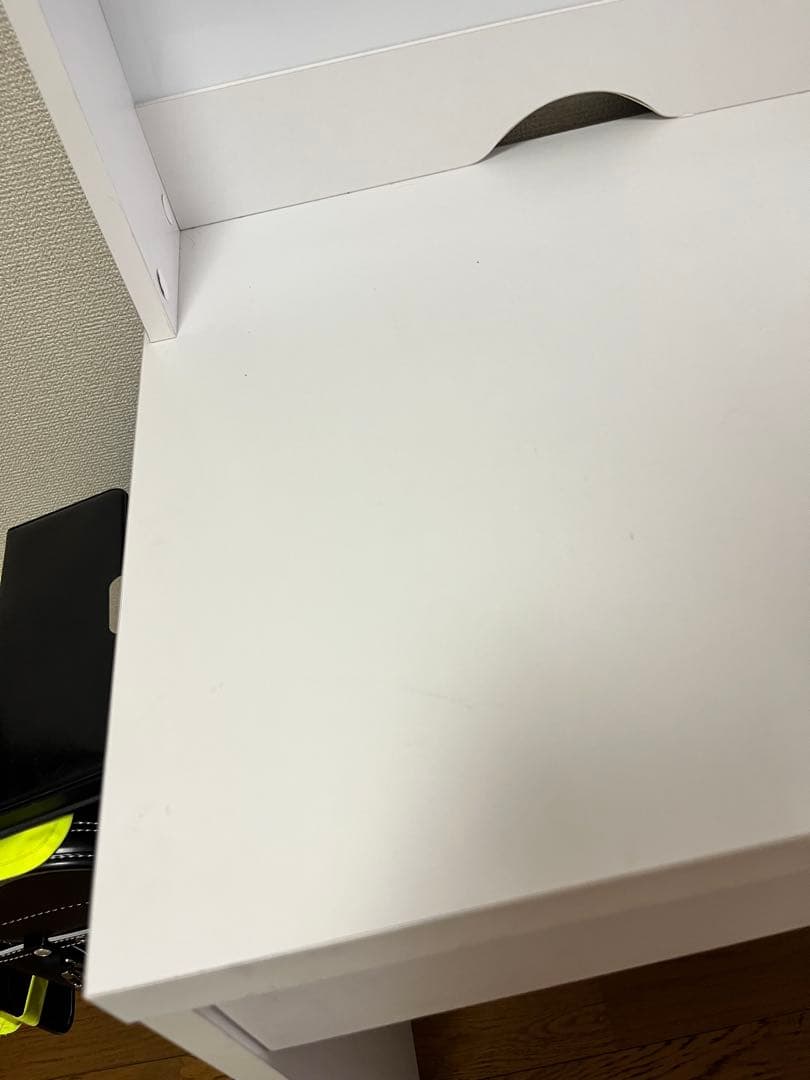 ニトリ ホワイト 学習机 上部棚付き コンパクト キッズ