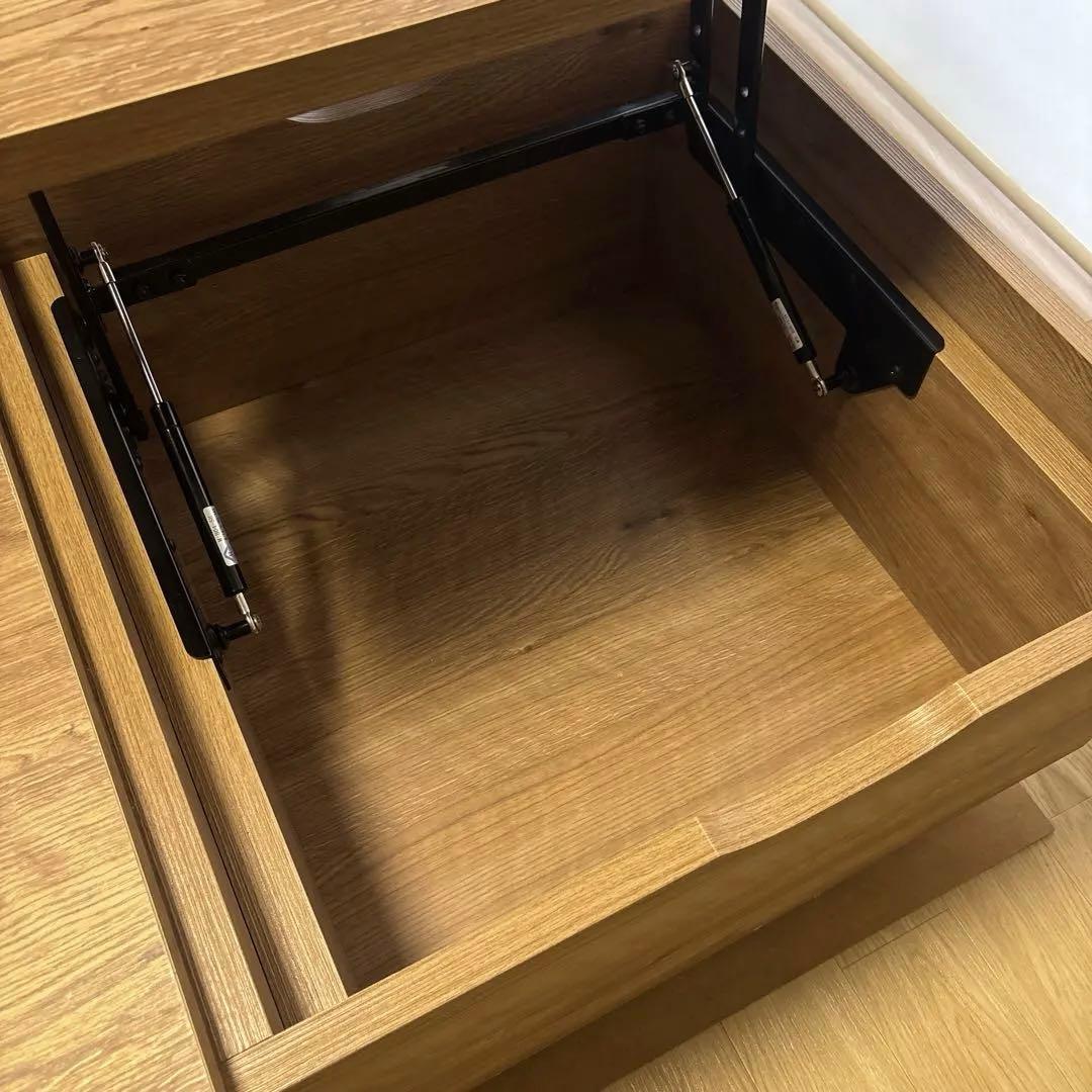 LOWYA ローテーブル リビングテーブル 昇降式