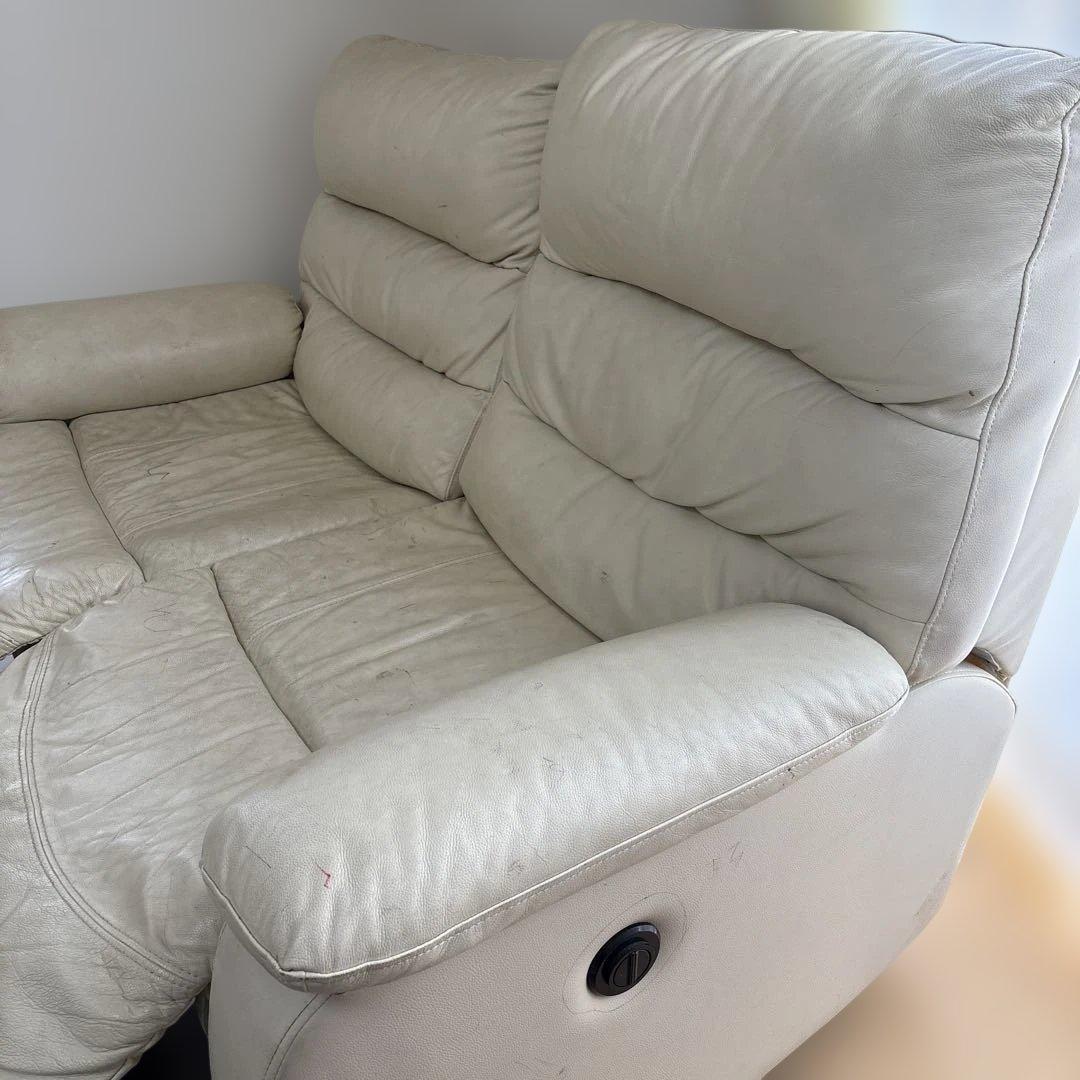 2月末まで！【引き取り限定】ニトリ 電動リクライニング 2人掛け