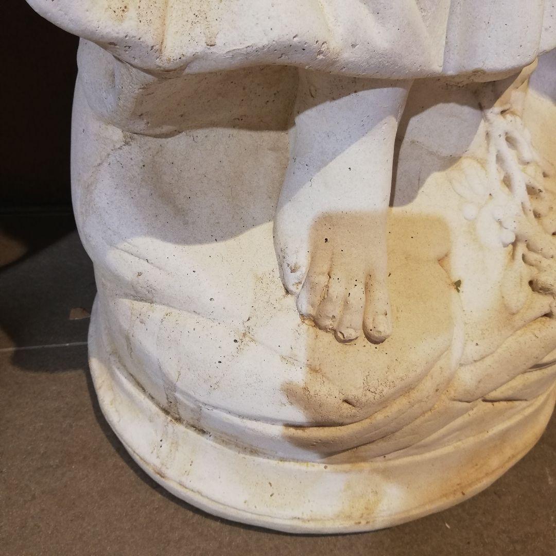 ◇自社配送限定◇デコールガーデン イタリア製 大理石『花かご少女』