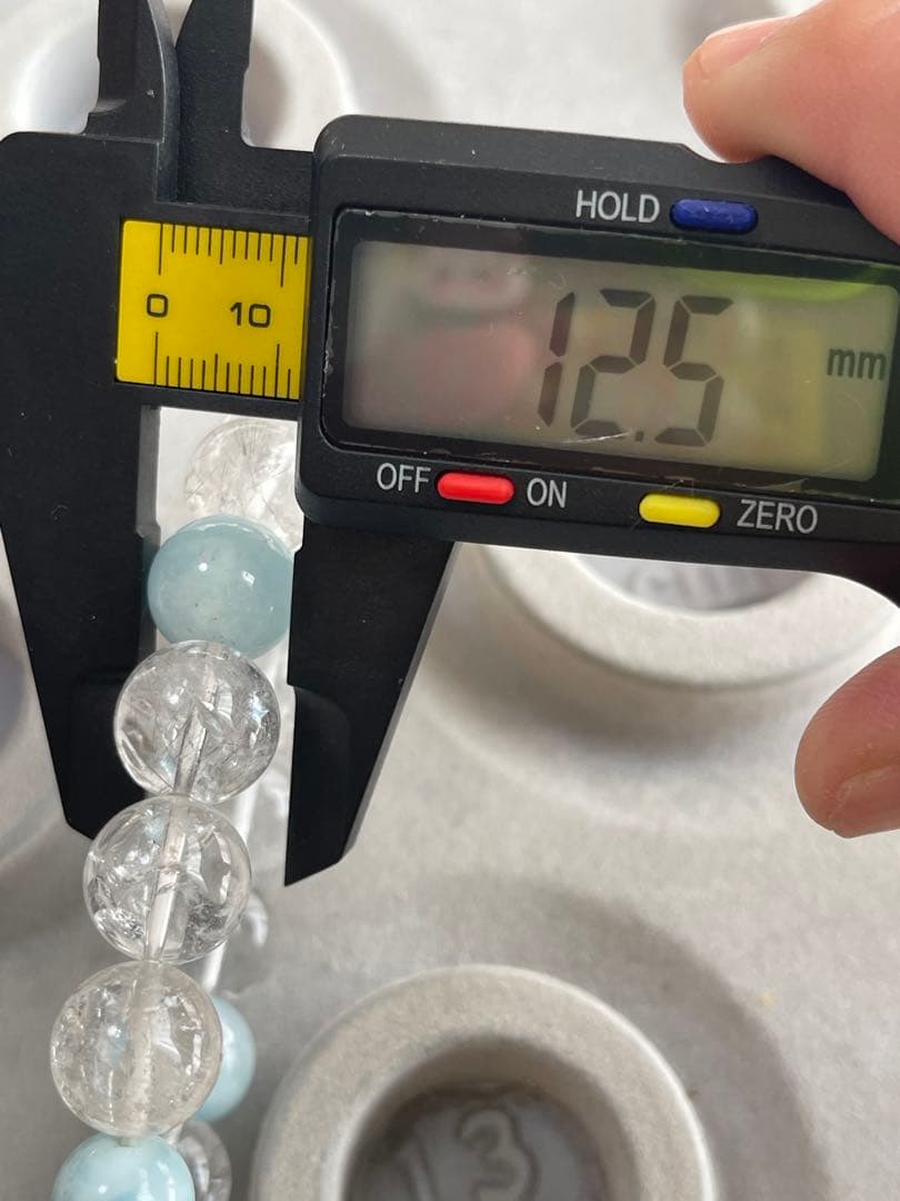 プラチナルチル×ラリマー×アクアマリン ブレスレット