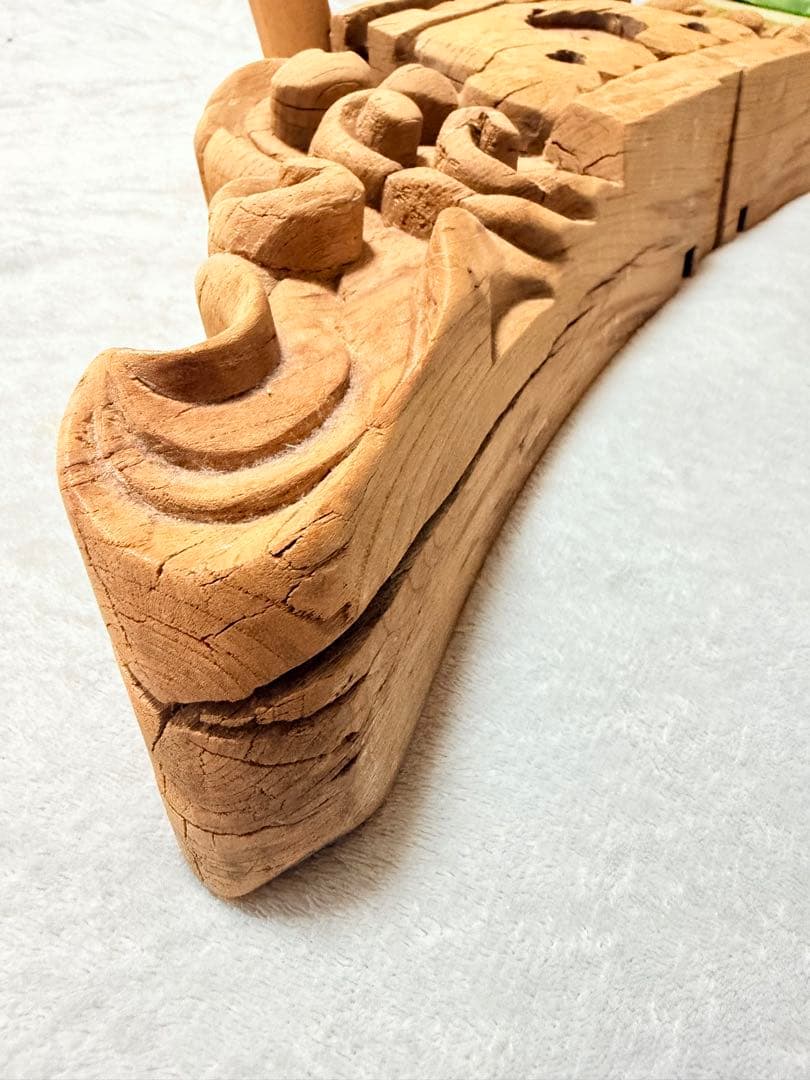 だんじり 鬼板（おにいた） 木彫り 彫刻 欅？ 屋根部材 祭礼 山車