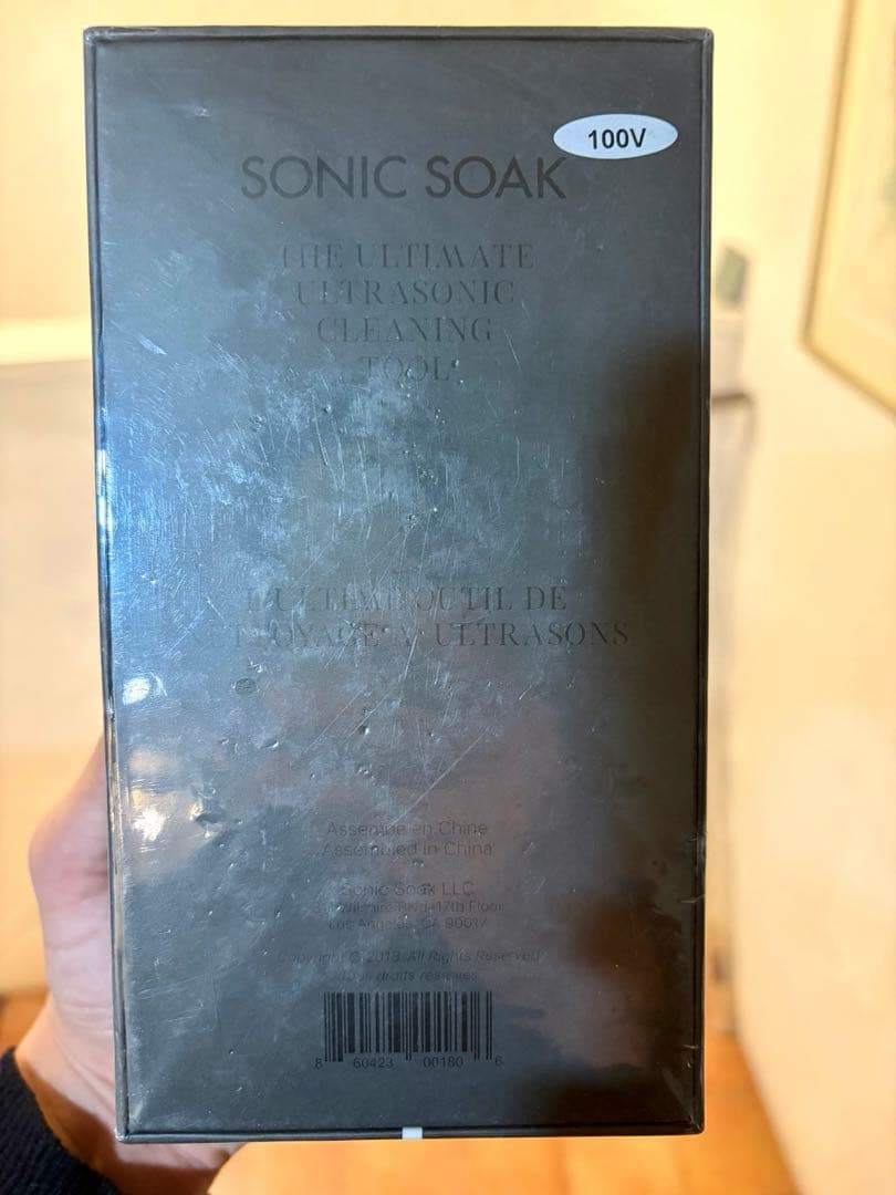 【新品未使用】Sonic Soak ソニックソーク 超音波洗浄機100V