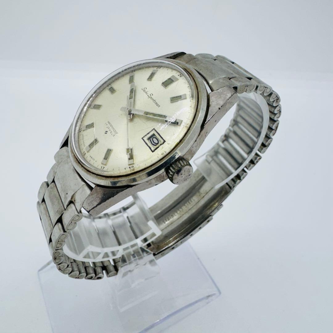 ✨SEIKO✨セイコー✨Sportsman✨デイト✨シルバー文字盤✨腕時計✨