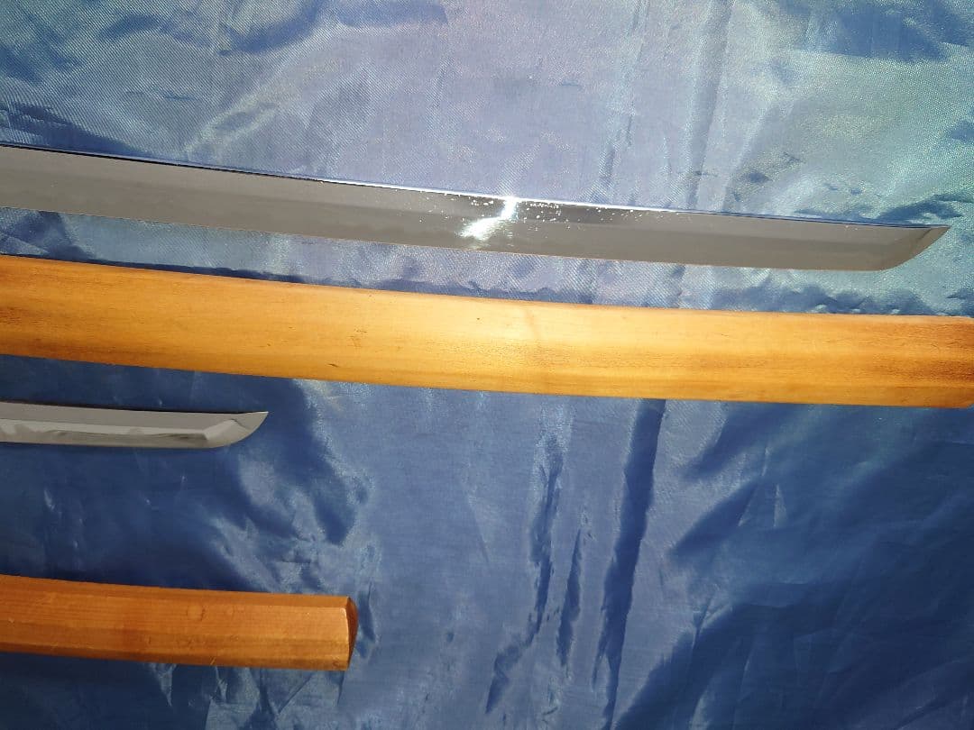 関の刀 模造刀 白鞘 2点セット（大刀 小刀のみ）刀台は付属致しません。