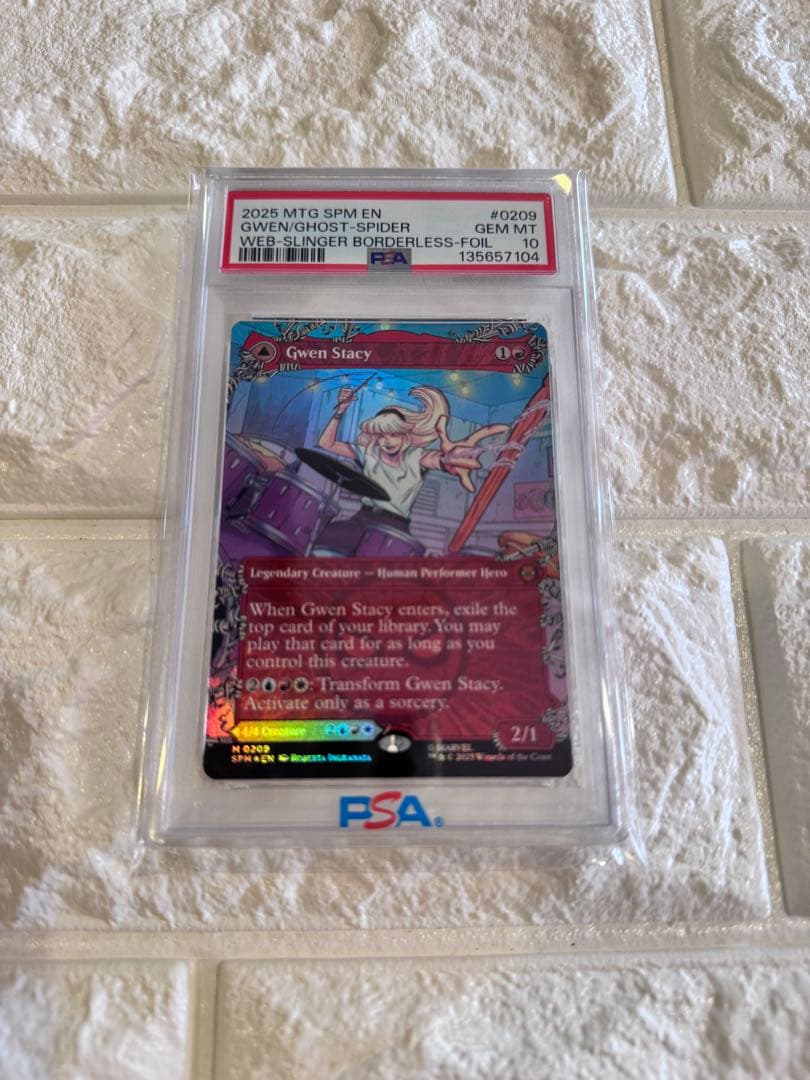 PSA10 MTG スパイダーマン グウェン・ステイシー ボーダーレスfoil