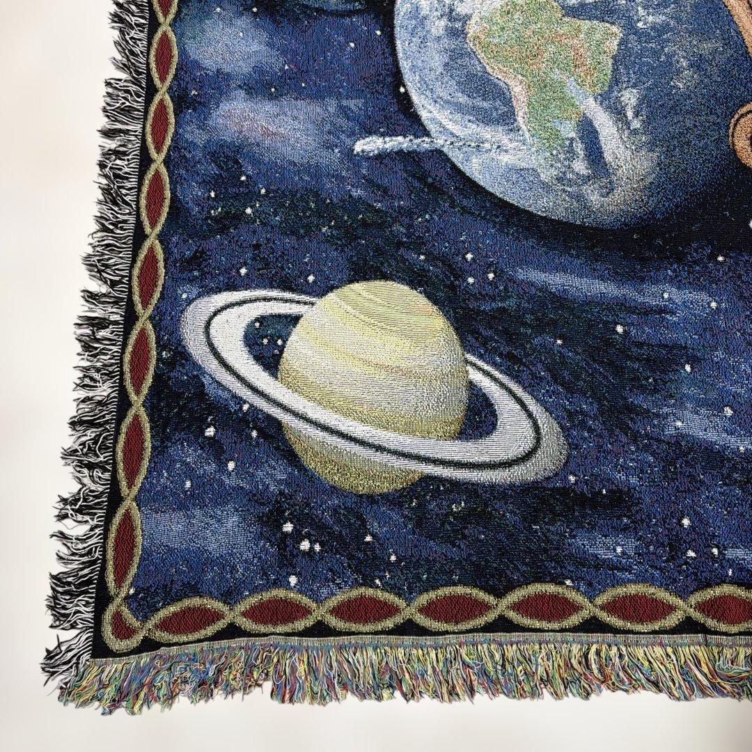 地球 惑星 宇宙 マルチカバー ソファカバー ヴィンテージラグ 180x128