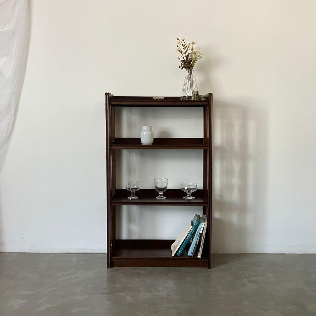 レトロ　アンティーク　古道具　古家具　木製　本棚　収納棚　キャビネット　昭和