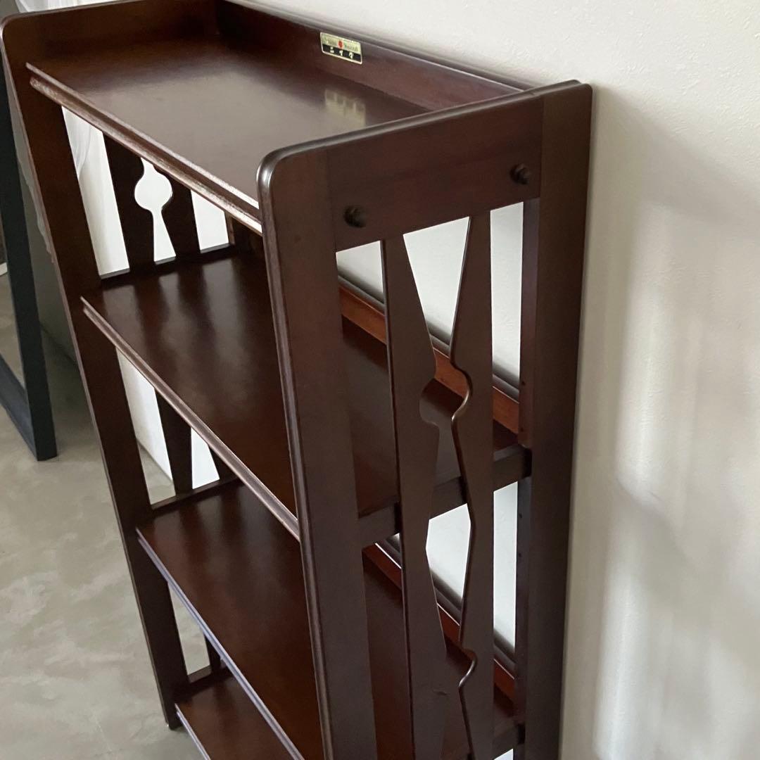 レトロ　アンティーク　古道具　古家具　木製　本棚　収納棚　キャビネット　昭和