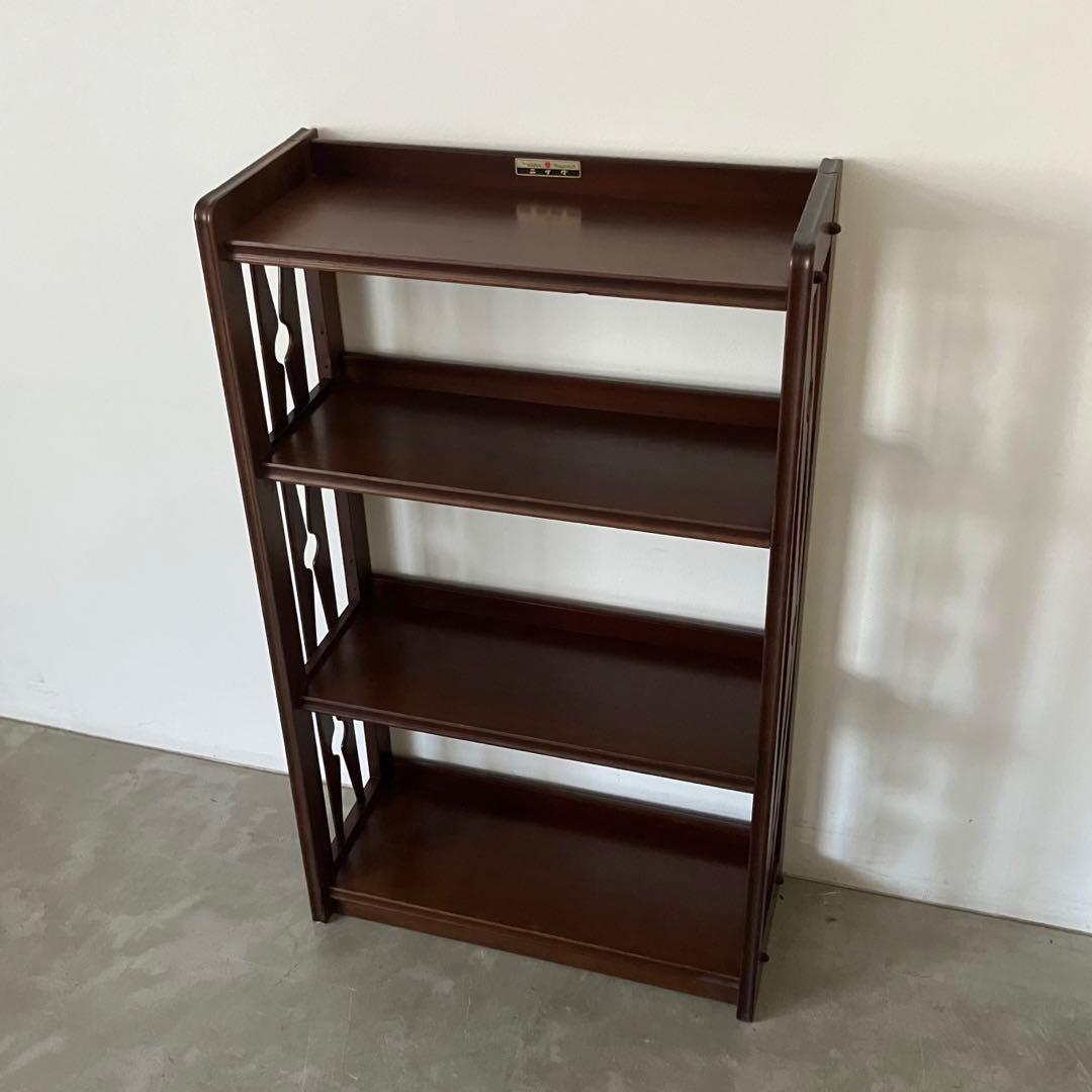 レトロ　アンティーク　古道具　古家具　木製　本棚　収納棚　キャビネット　昭和