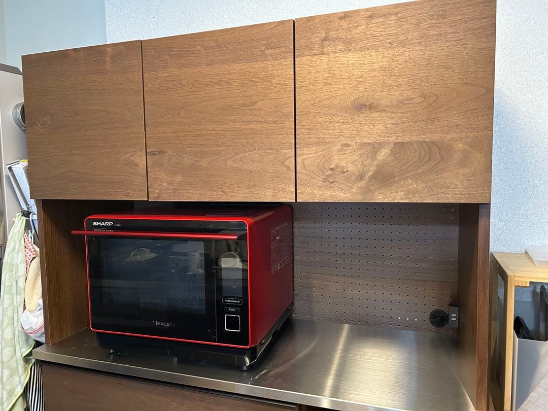 キッチンカウンター 関家具 幅120 カップボード オウル 食器棚 国産 無垢材