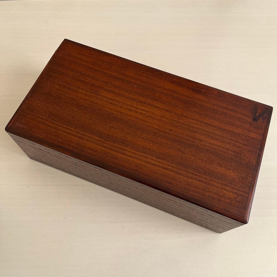 【新品未使用】伝統工芸 江戸指物 木製ティッシュケース ティッシュボックス