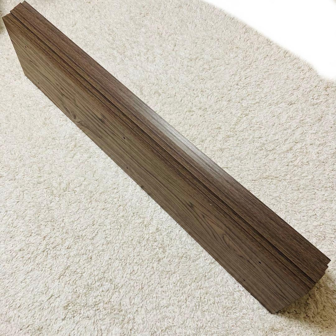 【良品】ロウヤ　すのこベッド　木目調　ローベッド フレーム　セミダブル