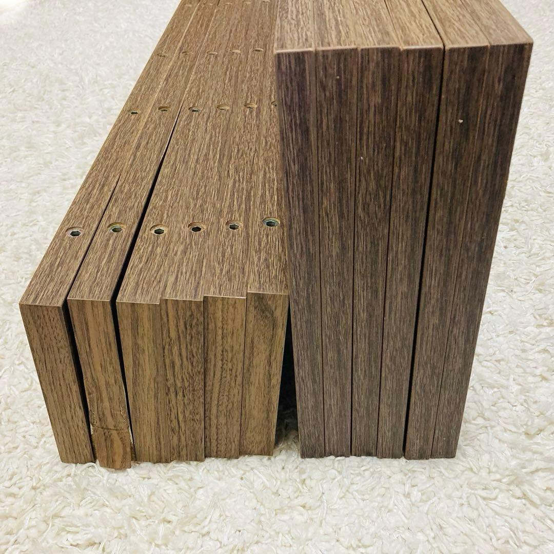 【良品】ロウヤ　すのこベッド　木目調　ローベッド フレーム　セミダブル