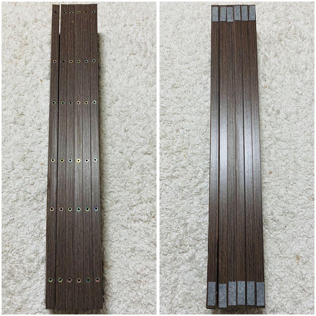 【良品】ロウヤ　すのこベッド　木目調　ローベッド フレーム　セミダブル