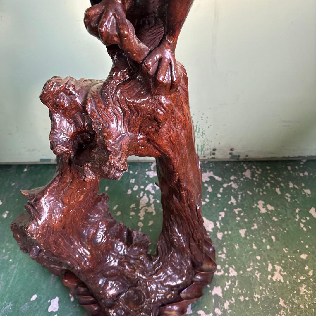 ★ 鳥 木彫り インテリア 小物 家具 アンティーク 木製 彫刻 オブジェ 格安