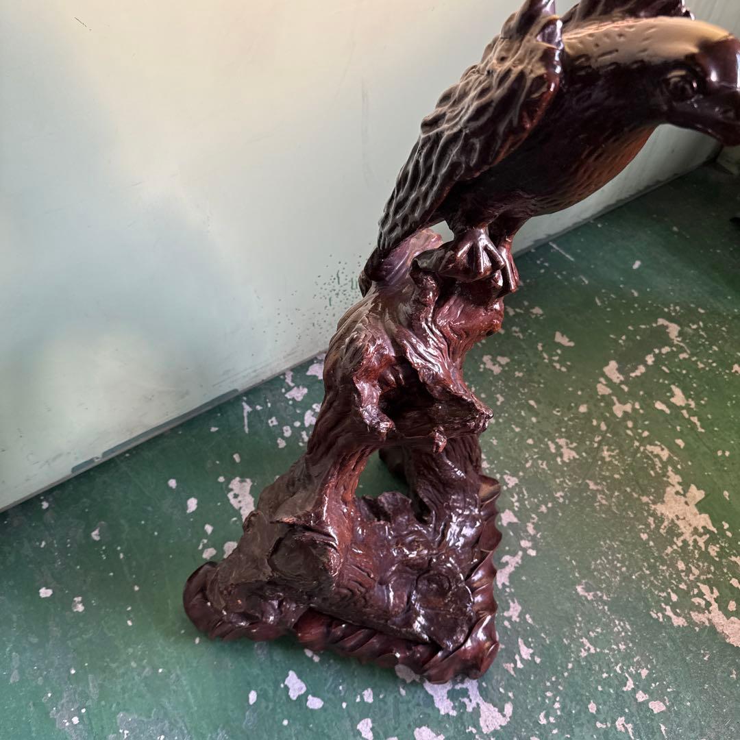 ★ 鳥 木彫り インテリア 小物 家具 アンティーク 木製 彫刻 オブジェ 格安