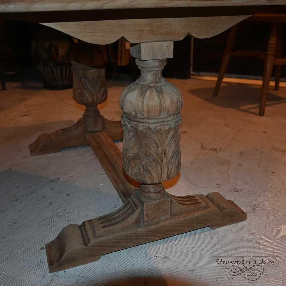 IFU-423 英国アンティーク 剥離 コーヒーテーブル テーブル 花台 小