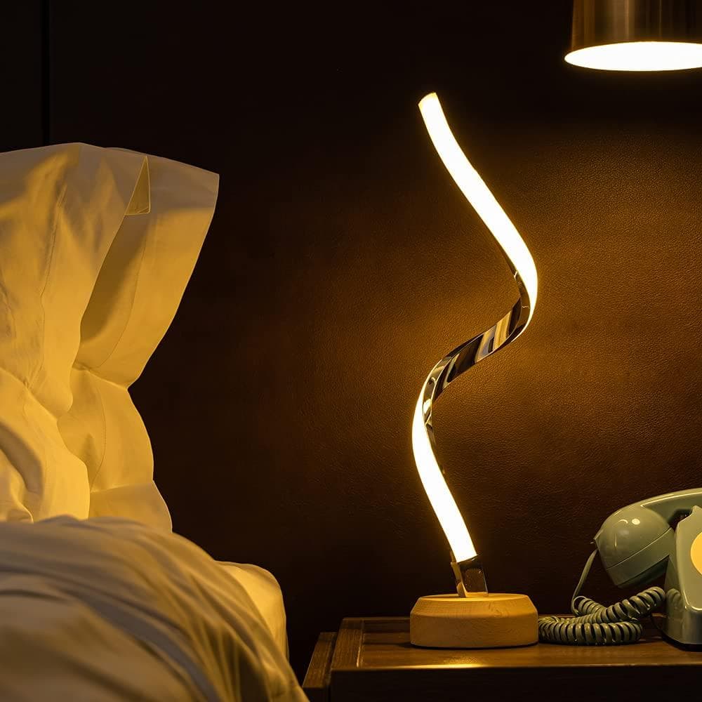 LEDスタンド 天然ブナの土台 調光