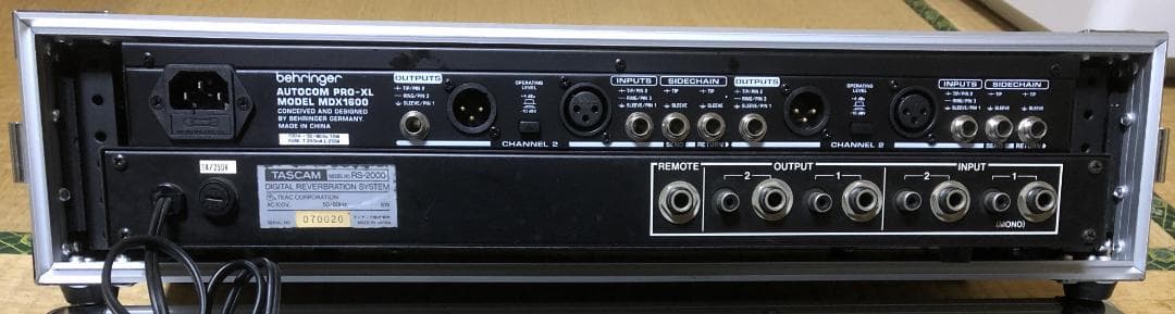 コンプレッサー、リバーブセット