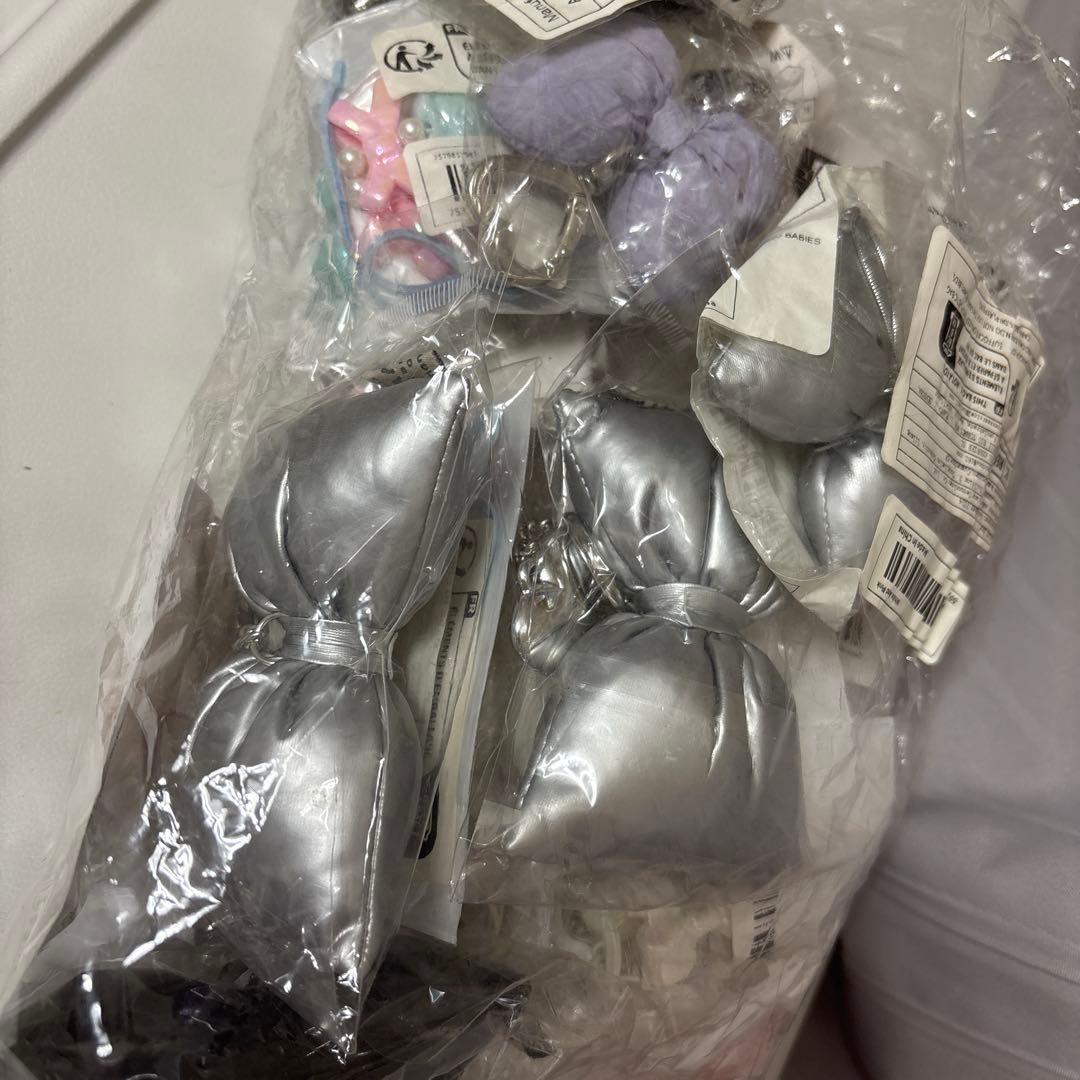 【新品未使用】オーガンジー.チャーム.チェーン40点以上