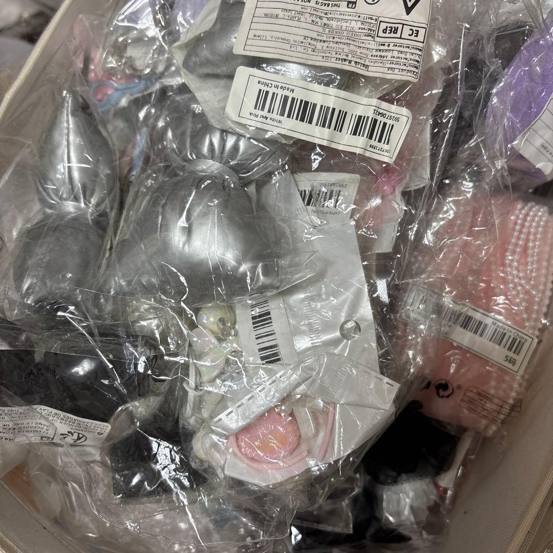 【新品未使用】オーガンジー.チャーム.チェーン40点以上