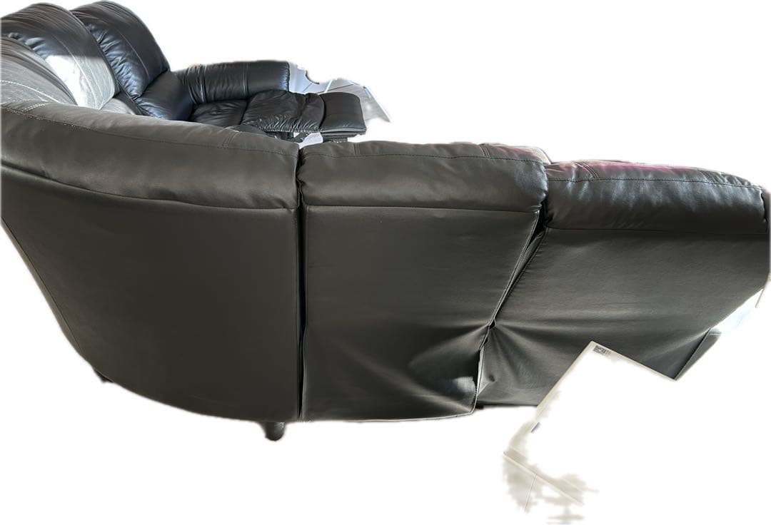 lurkey 5人　ソファ　本革　ヴィンテージ　アンティーク　コーナー　ソファー