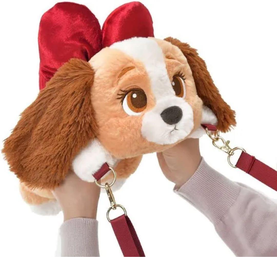 ディズニーストア わんわん物語 70周年 レディ ポシェット ぬいぐるみ