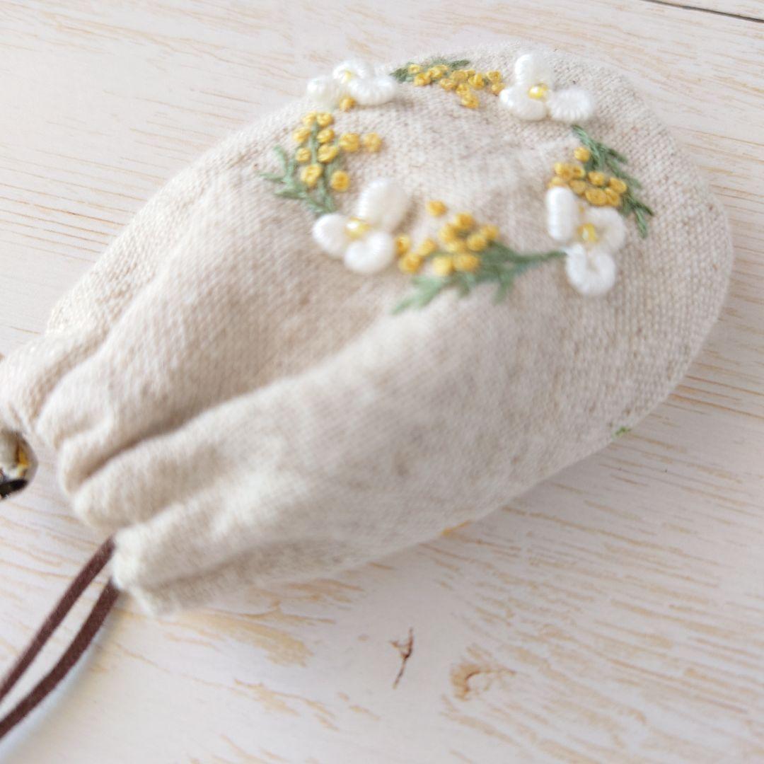 ちっちゃなりんりんお守りサシェ【フラワーリース】