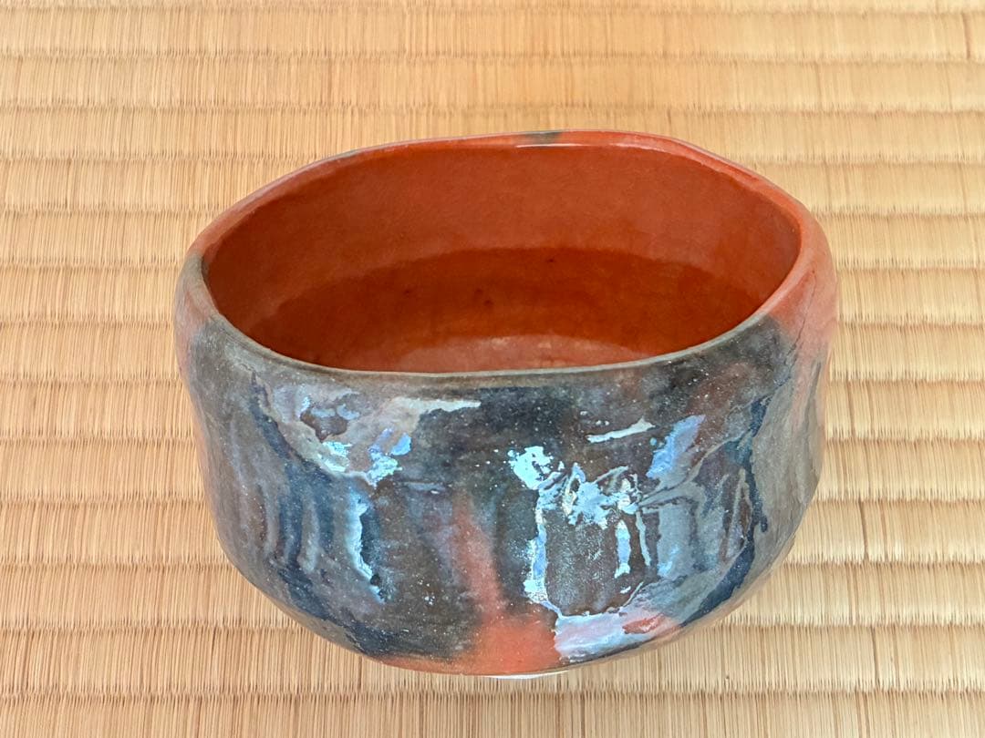 茶道具　『赤楽茶碗』　7代目和樂 作