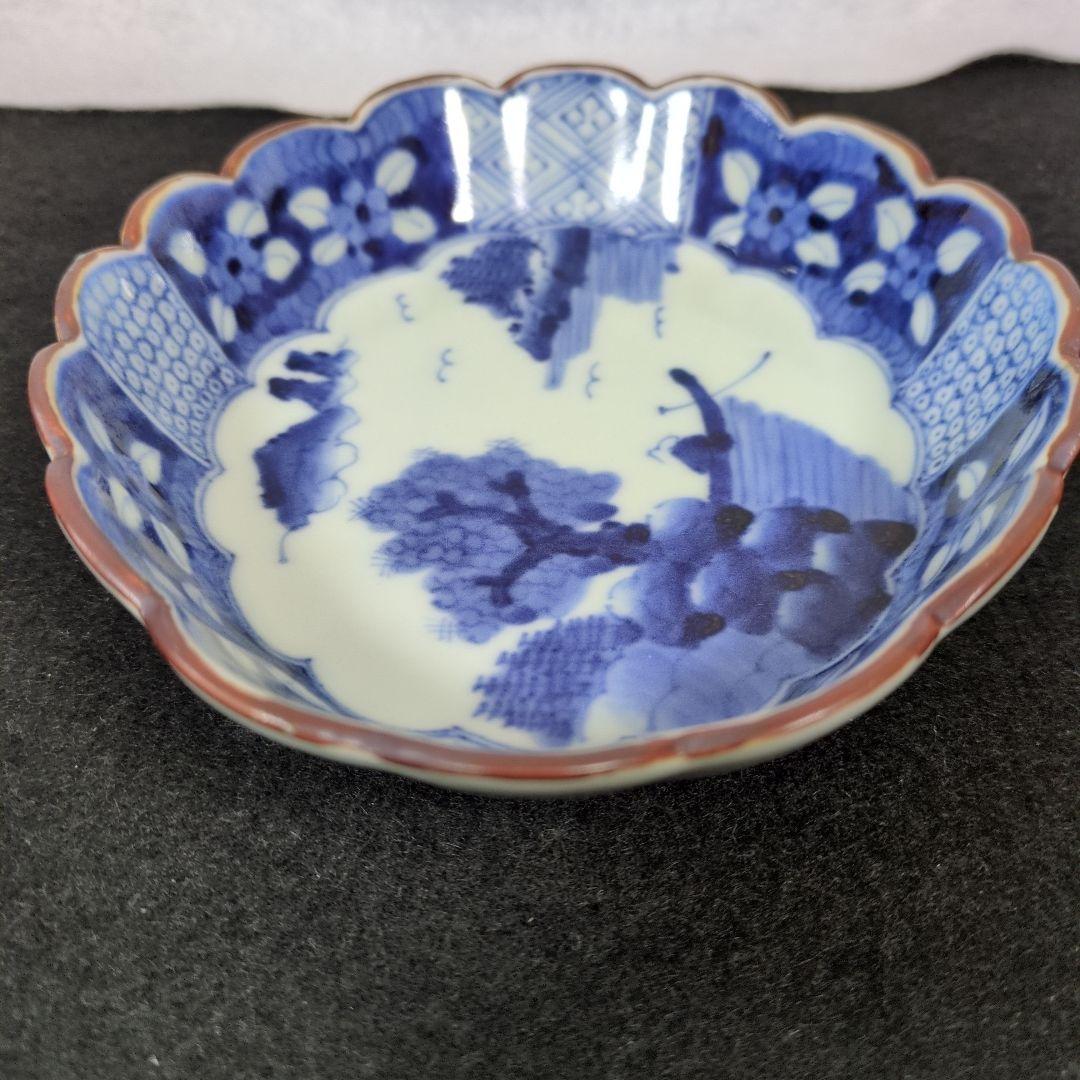 ☆美品 有田焼 岩永浩 作 祥瑞山水図菊割楕円向付 1枚 - メルカリ