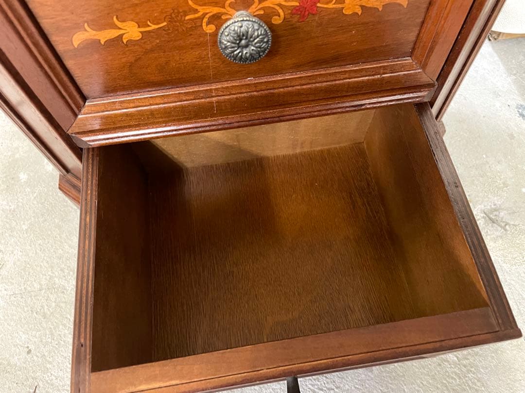 6角チェスト 引き出し キャビネット 電話台 アンティーク イタリア