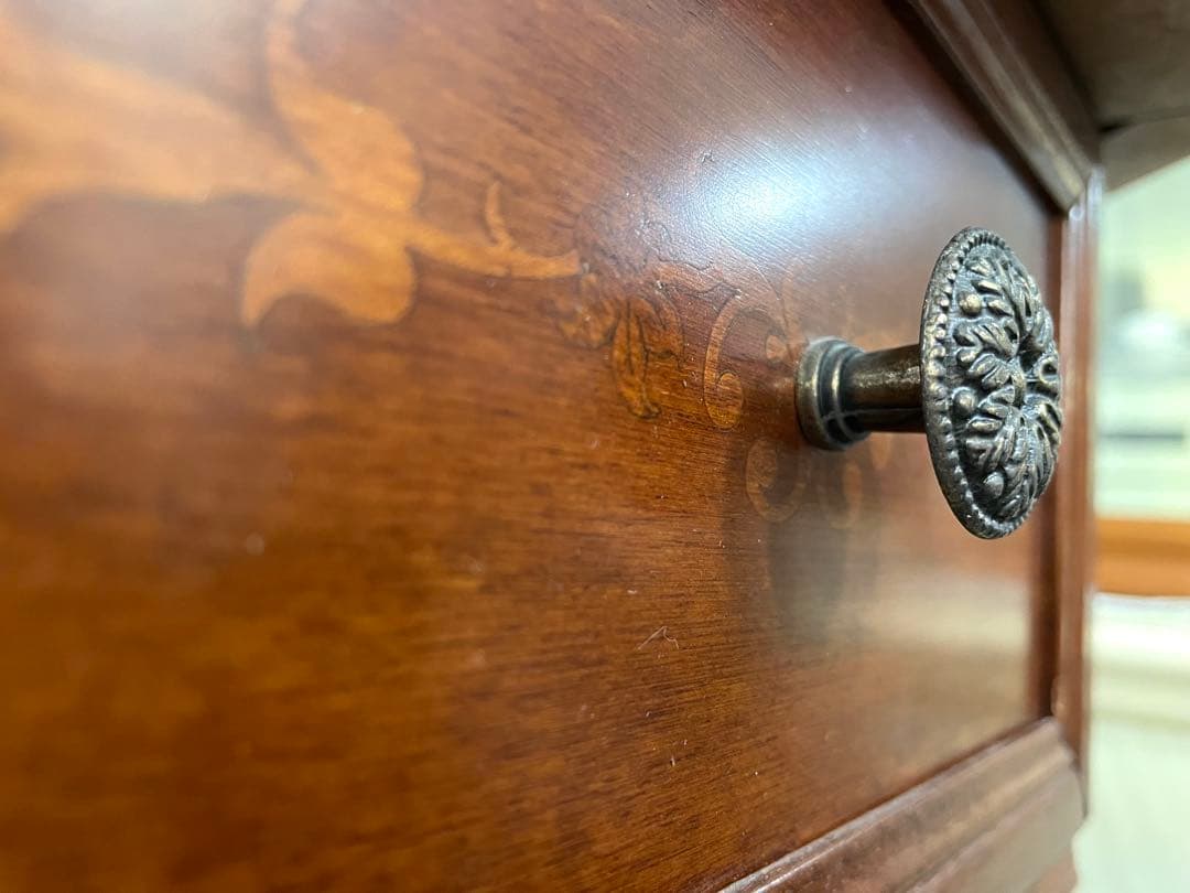 6角チェスト 引き出し キャビネット 電話台 アンティーク イタリア