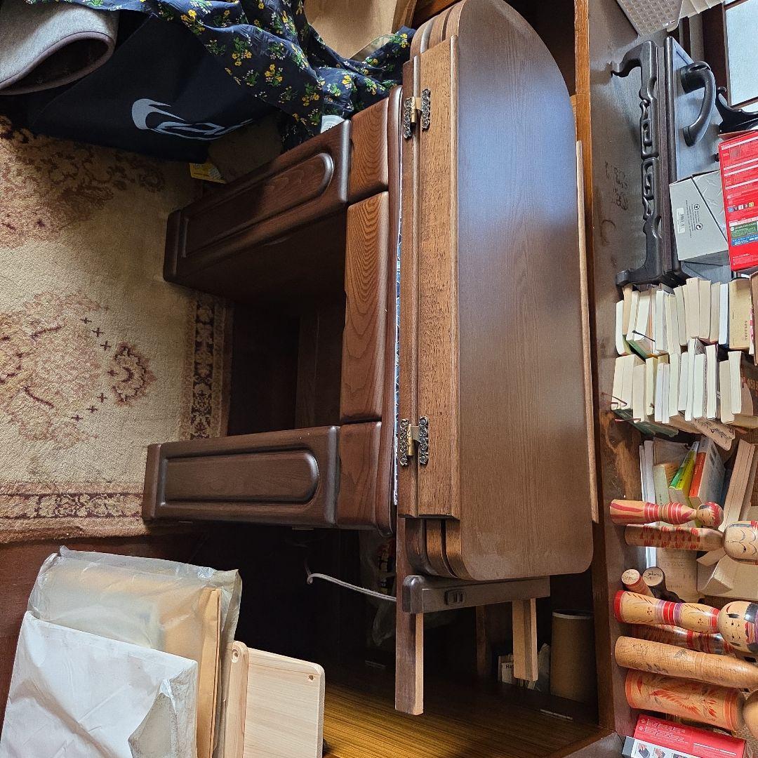 分解可　木製3面鏡ドレッサー